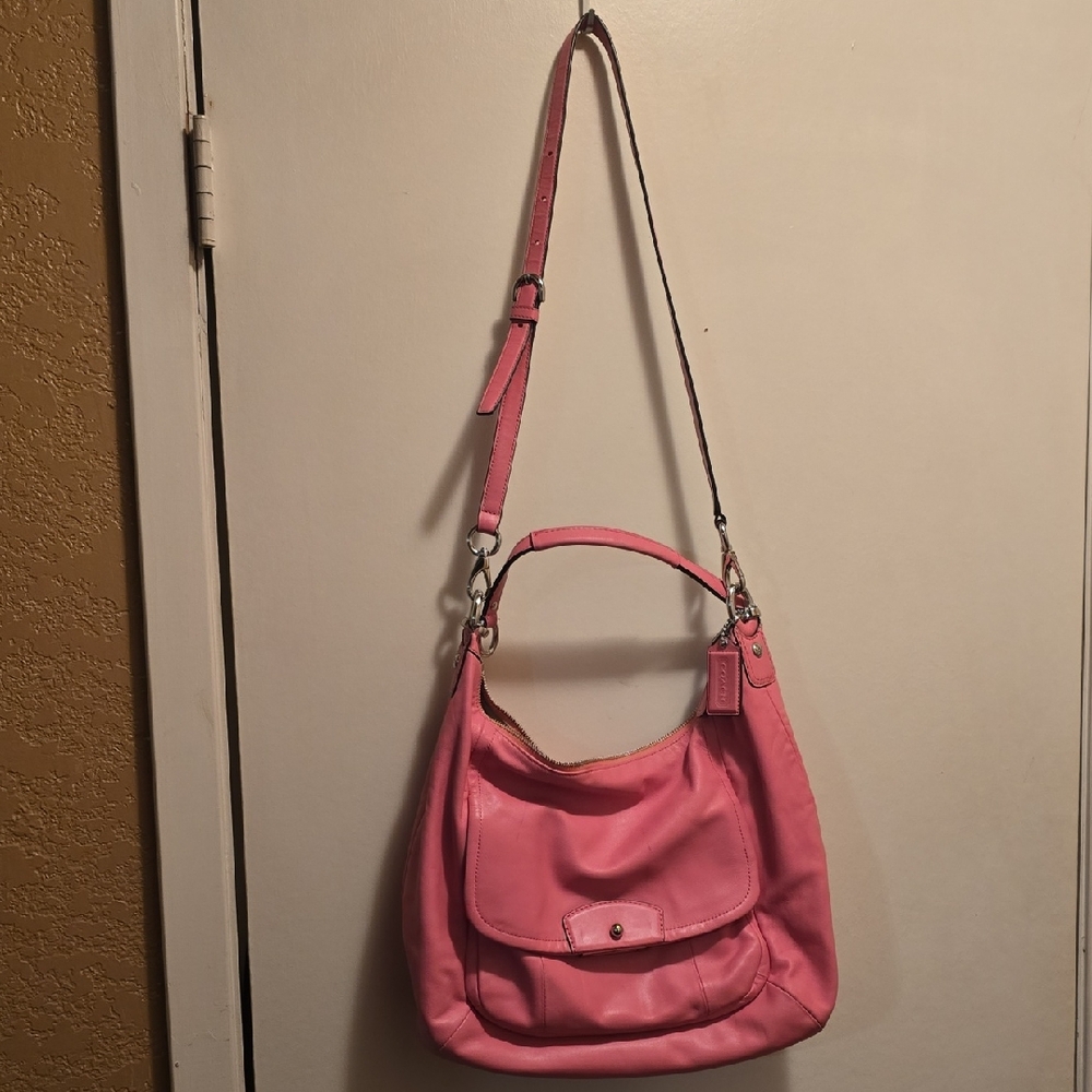 Leather Coach Shoulder Bag